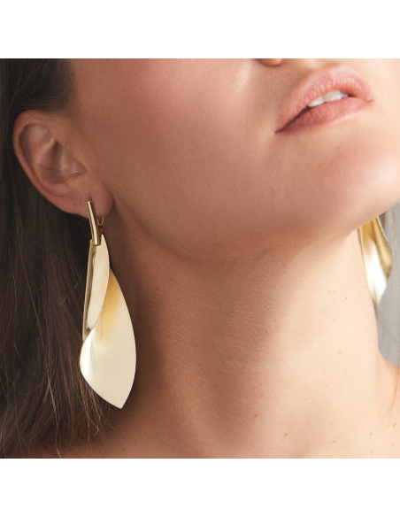 Cercei Etala Petal, minimal, realizati manual - Monom