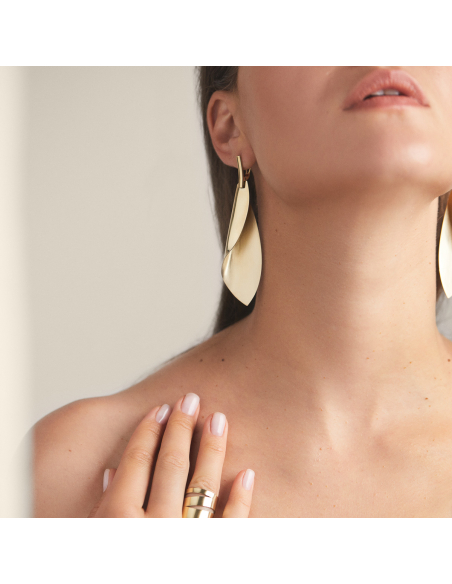 Cercei Etala Petal, minimal, realizati manual - Monom