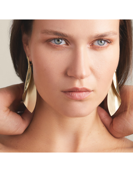 Cercei Etala Petal, minimal, realizati manual - Monom