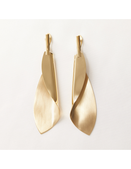 Cercei Etala Petal, minimal, realizati manual - Monom