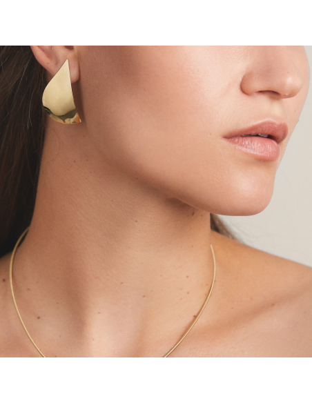 Cercei Etala Petal, minimal, realizati manual - Monom