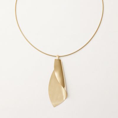 Colier Etala Petal, minimal, realizat manual - Monom 2