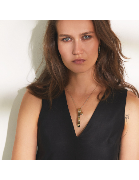 Etala Ribba Necklace, minimal, handcrafted - Monom