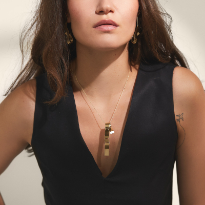 Colier Etala Ribba, minimal, realizat manual - Monom