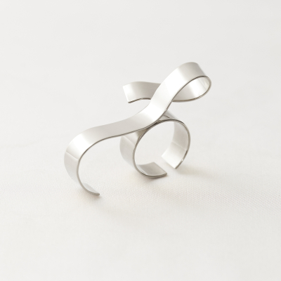 Inel Etala Ribba Minimal, realizat manual - Monom 2