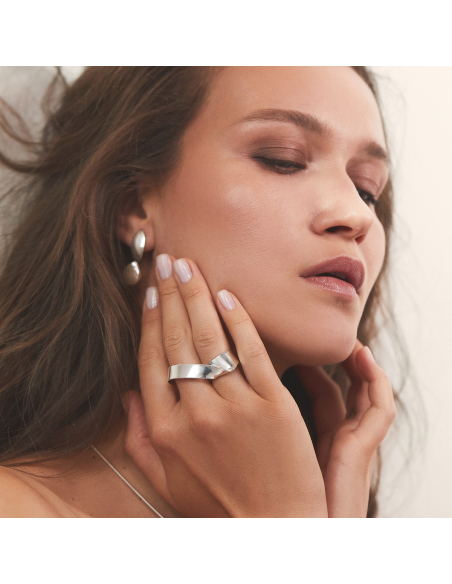 Inel Etala Twist Minimal, realizat manual - Monom