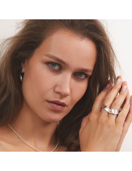 Inel Etala Twist Minimal, realizat manual - Monom