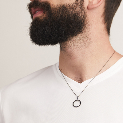 Colier PLATTITUDE EMPTY Minimal, realizat manual. - Monom