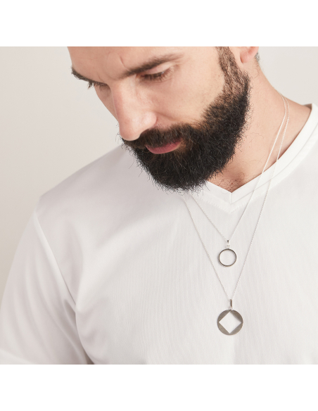 Colier PLATTITUDE C-SQUARED Minimal, realizat manual. - Monom