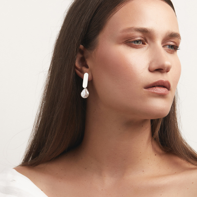 Lush Oval Minimal Earrings - Handmade by Monom 2