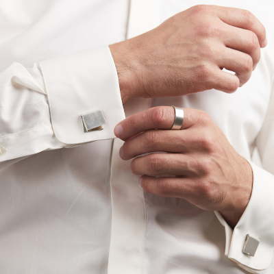 Butoni IMPERFECT FOLDED Minimal, realizati manual - Monom