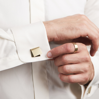 Butoni IMPERFECT FOLDED Minimal, realizati manual - Monom