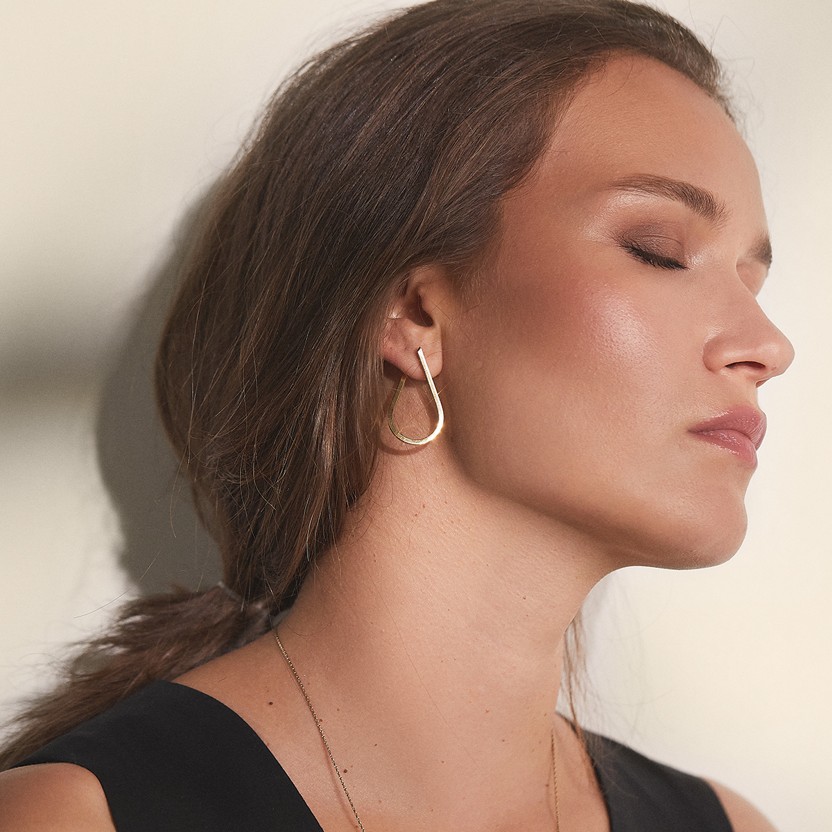 Cercei Eterea Minimal, realizat manual. - Monom