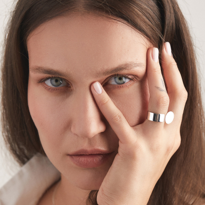 Inel PLATTITUDE OPEN CIRCLE Minimal, realizat manual. - Monom