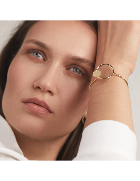 PLATTITUDE CIRCLED bracelet Minimalist, handcrafted - Monom