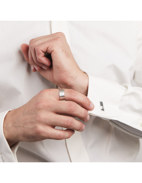 Inel Basic Band Minimal, realizat manual. - Monom