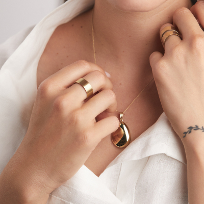 Inel Basic Band Minimal, realizat manual. - Monom 2