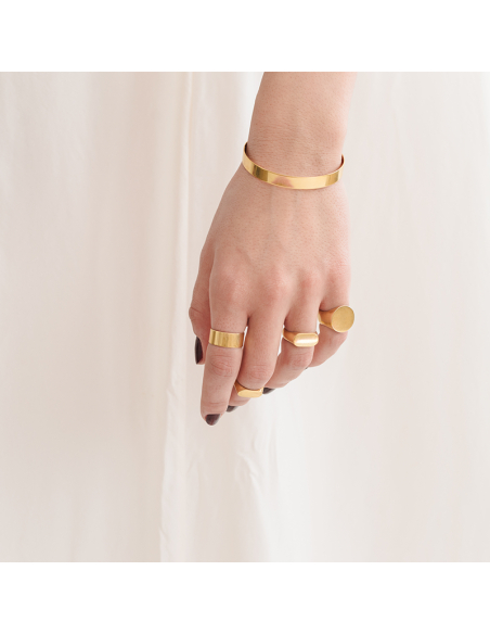 Bratara BASIC BAND design minimal, realizata manual. - Monom