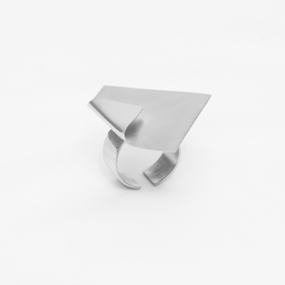 Inel IMPERFECT SQUARE Minimal, realizate manual. - Monom 2