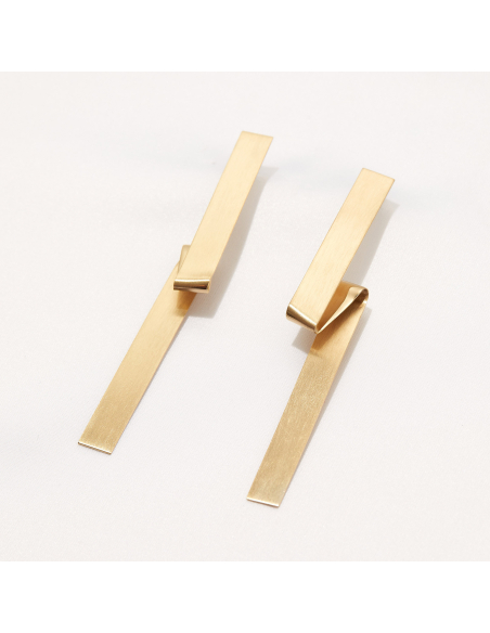 IMPERFECT BAND earrings  Minimalist, handcrafted - Monom