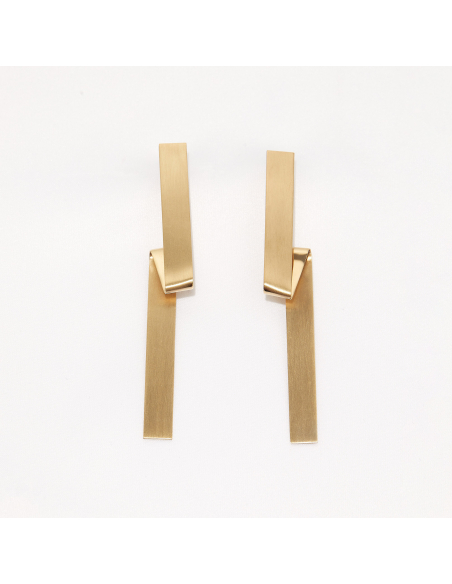 IMPERFECT BAND earrings  Minimalist, handcrafted - Monom