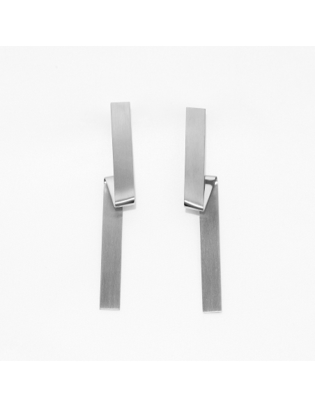 IMPERFECT BAND earrings  Minimalist, handcrafted - Monom