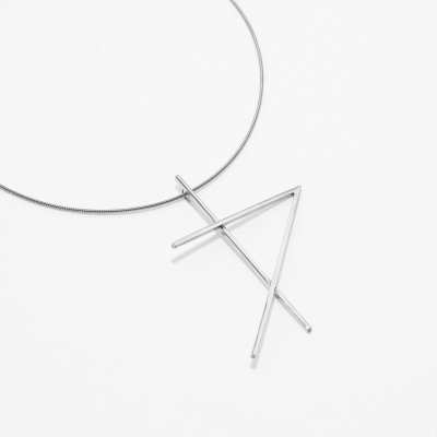 Colier ALPHABET RHYTHM Minimal, realizat manual. - Monom