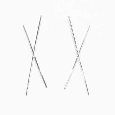 Cercei ALPHABET X Minimal, realizat manual. - Monom