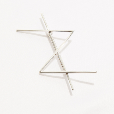 Brosa ALPHABET STRENGTH Minimalist, realizat manual. - Monom