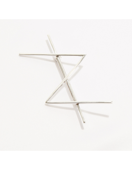 Brosa ALPHABET STRENGTH Minimalist, realizat manual. - Monom