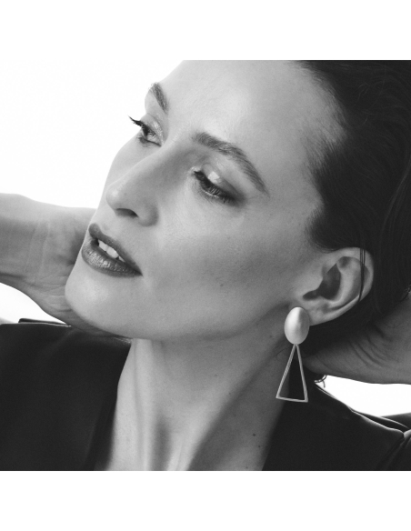 RHEA earrings Minimalist, handcrafted - Monom