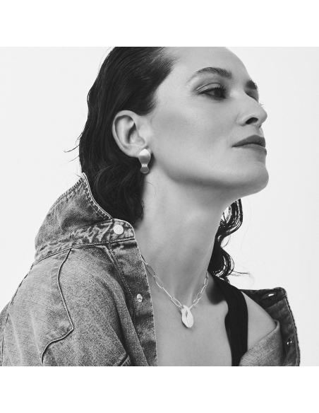 Cercei Roua Minimal, realizat manual. - Monom