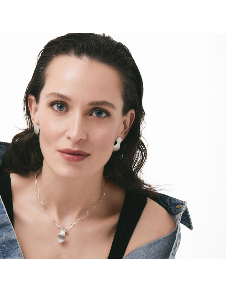 Cercei Roua Minimal, realizat manual. - Monom