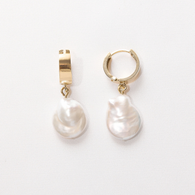 AVA CREOLE Minimal Earrings, Handmade by Monom 2