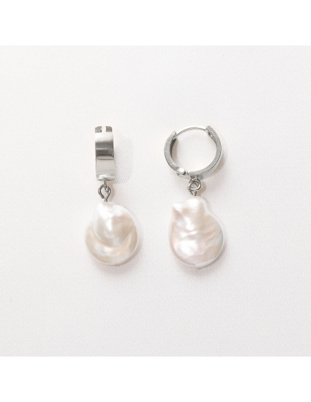 AVA CREOLE Minimal Earrings, Handmade by Monom