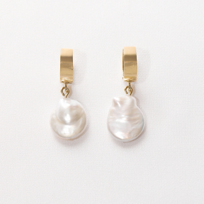 AVA CREOLE Minimal Earrings, Handmade by Monom