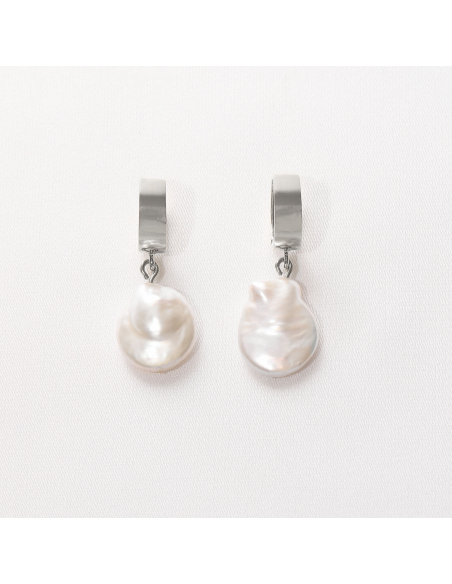 AVA CREOLE Minimal Earrings, Handmade by Monom