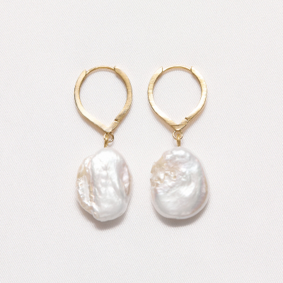 Caliope Lush Minimal Earrings, Handmade by Monom