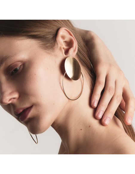 Bendis Double Circle Earrings
