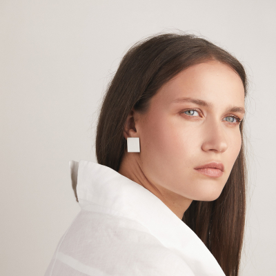 PLATTITUDE earrings Minimalist, handcrafted - Monom 2