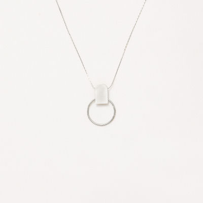 PLATTITUDE SQUARE Small Minimal Choker, Handmade by Monom 2