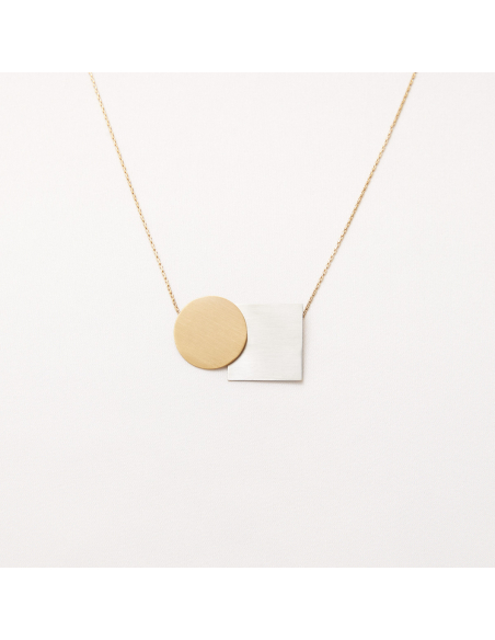 PLATTITUDE SQUARE Small Minimal Choker, Handmade by Monom