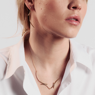 Colier FORMA design minimal, realizat manual. - Monom 2