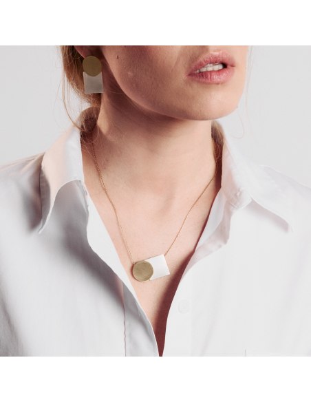 Colier PLATTITUDE Hamrony Minimal, realizat manual. - Monom
