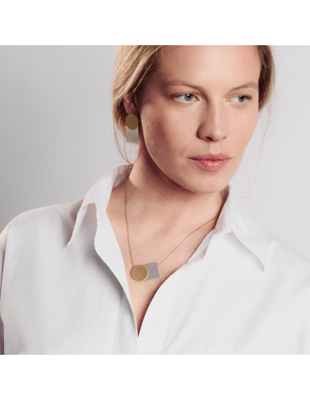 Colier PLATTITUDE Hamrony Minimal, realizat manual. - Monom