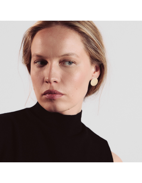 PLATTITUDE earrings Minimalist, handcrafted - Monom