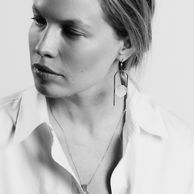 PLATTITUDE earrings Minimalist, handcrafted - Monom 2