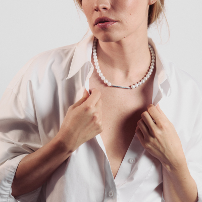 LINIA small Minimal Necklace, Handmade by Monom 2