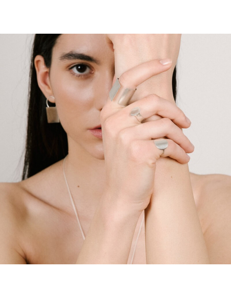 PLATTITUDE CIRCLE ring Minimalist, handcrafted - Monom