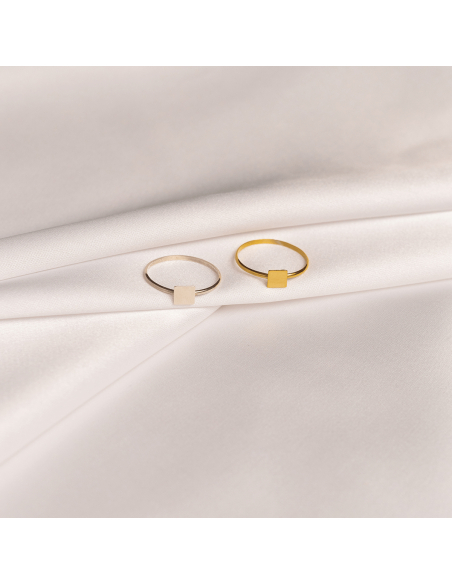 MINIM Square Minimal Ring - Handmade by Monom